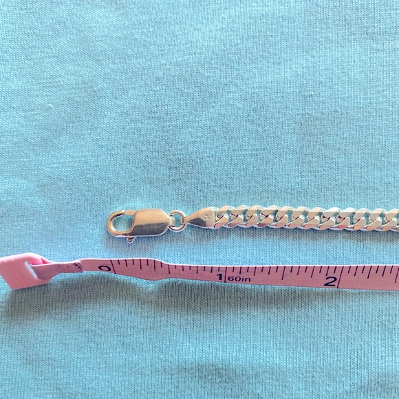 Adult - 925 Italian Silver Medic alert bracelet - Picture 5 of 6